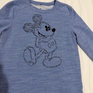 Disney Parks Mickey Mouse Sweatshirt Women's M Blue Positive Affirmations Casual